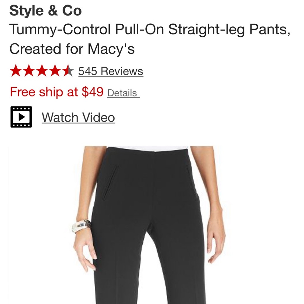 Black slacks (tummy control)